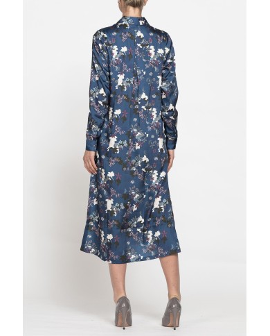 ABITO CHEMISIER IN RASO FANTASIA