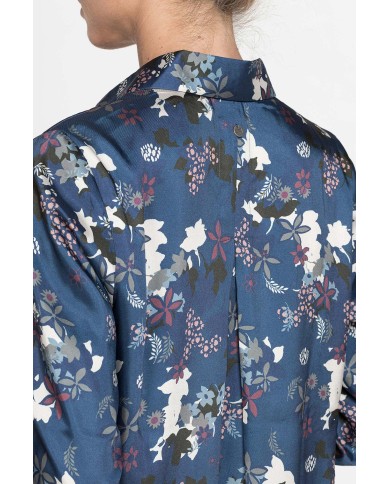 ABITO CHEMISIER IN RASO FANTASIA