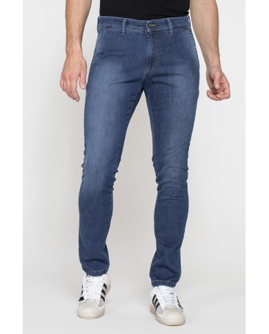 JEANS CHINO MOD. 617 SLIM IN DENIM STRETCH LEGGERO
