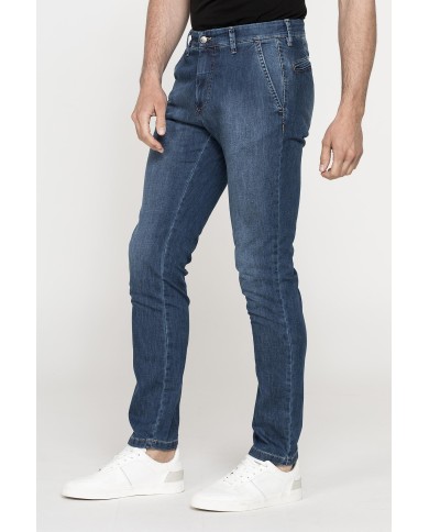 JEANS CHINO MOD. 617 SLIM IN DENIM STRETCH LEGGERO