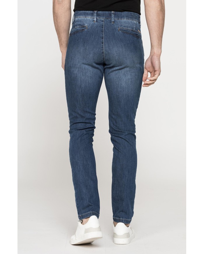 JEANS CHINO MOD. 617 SLIM IN DENIM STRETCH LEGGERO