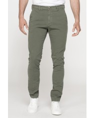 CHINO MOD.617IN TELA LEGGERA ELASTICIZZATA Vita bassa con zip, gamba asciutta. SPINTECH ELASTIC COTONE SULLA PELLE