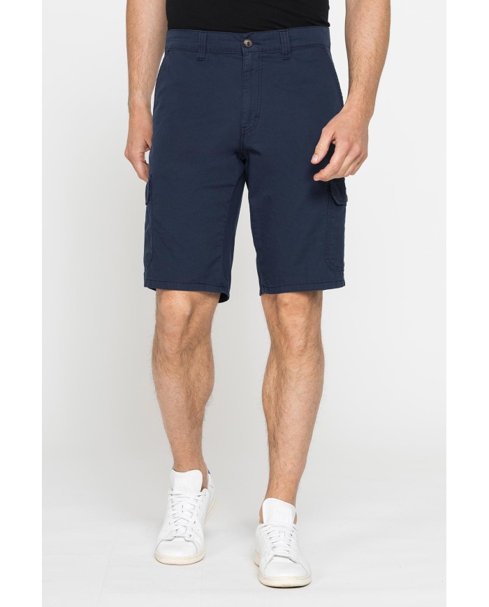 BERMUDA CON TASCONI MOD.618 IN GABARDINA LEGGERA 8oz. Vita regolare con zip, gamba regolare.