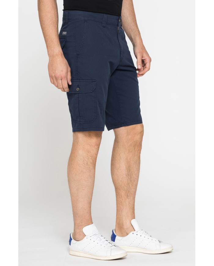 BERMUDA CON TASCONI MOD.618 IN GABARDINA LEGGERA 8oz. Vita regolare con zip, gamba regolare.