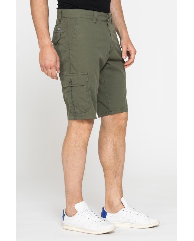 BERMUDA CON TASCONI MOD.618 IN GABARDINA LEGGERA 8oz. Vita regolare con zip, gamba regolare.