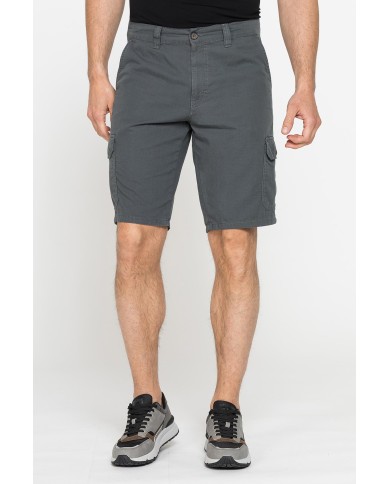 BERMUDA CON TASCONI MOD.618 IN GABARDINA LEGGERA 8oz. Vita regolare con zip, gamba regolare.