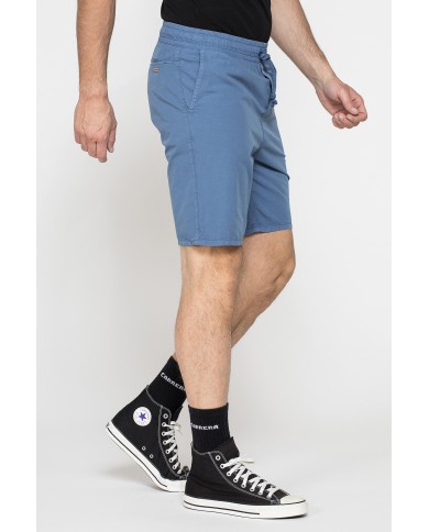 JOGGER BERMUDA MOD.629, IN POPELINE LEGGERO. Vita con elastico e colulisse tasche alla francese.