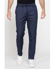 JOGGER JEANS MOD. 629, IN PLAY DENIM LEGGERO SUPER STRETCH 8,5 oz. Vita con elastico e colulisse, tasche alla francese.