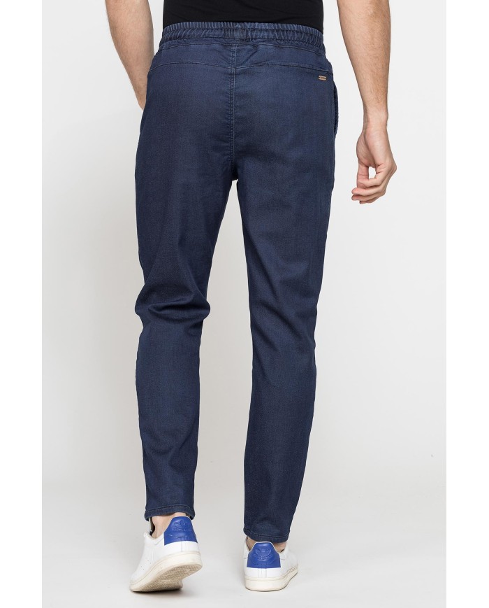 JOGGER JEANS MOD. 629, IN PLAY DENIM LEGGERO SUPER STRETCH 8,5 oz. Vita con elastico e colulisse, tasche alla francese.