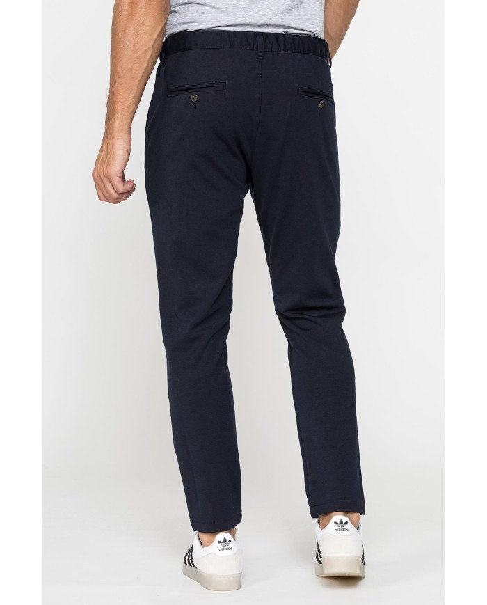 PANTALONE CON ELASTICO IN VITA MOD. 639 IN TESSUTO ELASTICIZZATO