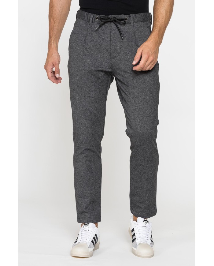 PANTALONE CON ELASTICO IN VITA MOD. 639 IN TESSUTO ELASTICIZZATO