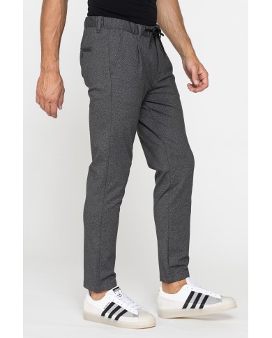 PANTALONE CON ELASTICO IN VITA MOD. 639 IN TESSUTO ELASTICIZZATO