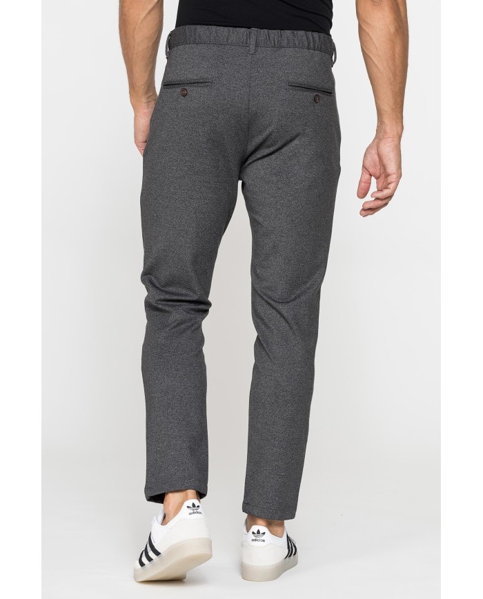 PANTALONE CON ELASTICO IN VITA MOD. 639 IN TESSUTO ELASTICIZZATO