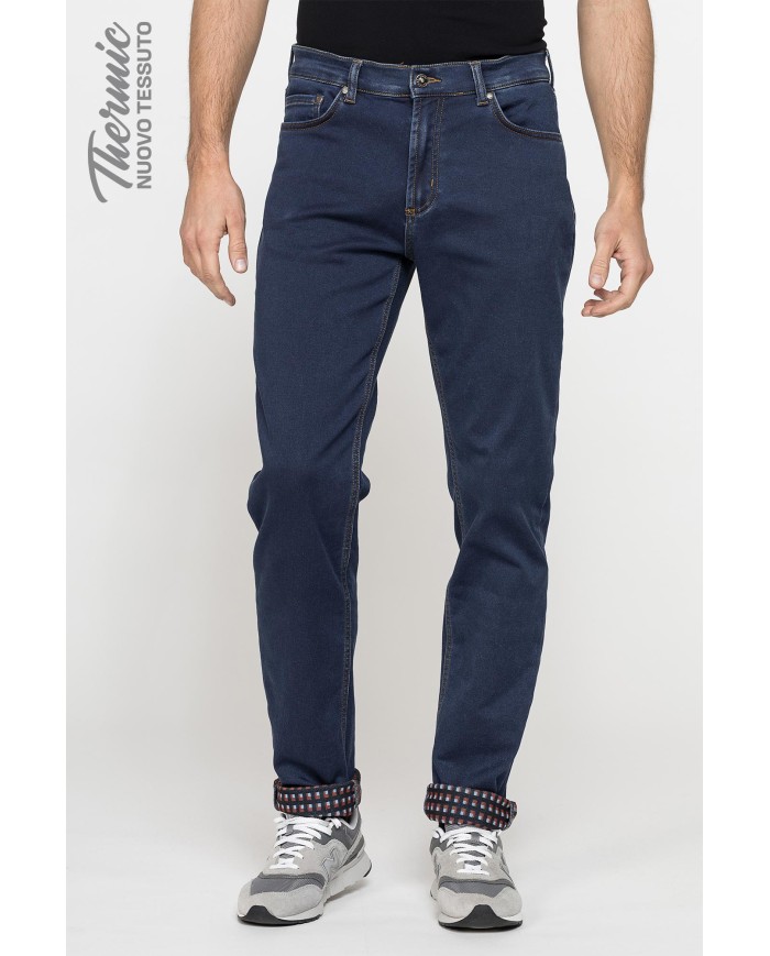 NUOVO JEANS THERMIC CON TESSUTO FELPATO ALL’INTERNO
