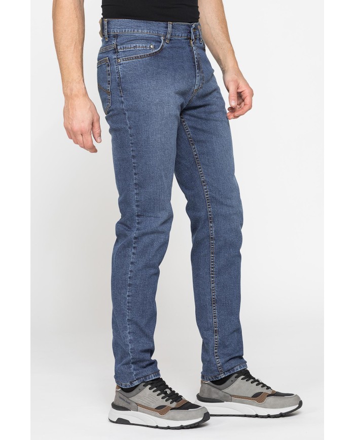 JEANS 5 TASCHE MOD. 700 IN DENIM ELASTICIZZATO 10,5 oz.