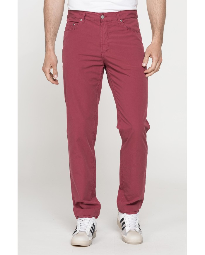PANTALONE 5TASCHE MOD.700 IN  NUOVO POPELINE DI COTONE Vita regolare con zip,  gamba comoda.