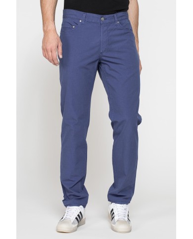 PANTALONE 5TASCHE MOD.700 IN  NUOVO POPELINE DI COTONE Vita regolare con zip,  gamba comoda.