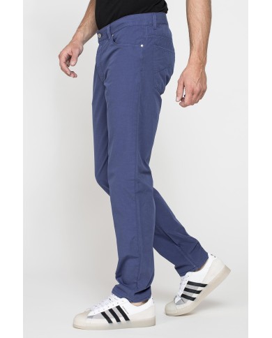 PANTALONE 5TASCHE MOD.700 IN  NUOVO POPELINE DI COTONE Vita regolare con zip,  gamba comoda.