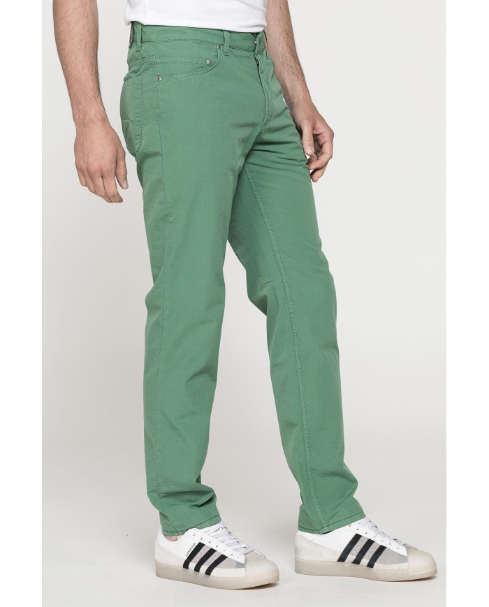 PANTALONE 5TASCHE MOD.700 IN  NUOVO POPELINE DI COTONE Vita regolare con zip,  gamba comoda.