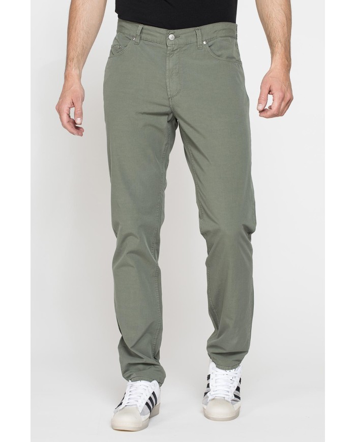 PANTALONE 5TASCHE MOD.700 IN  NUOVO POPELINE DI COTONE Vita regolare con zip,  gamba comoda.