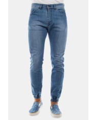 JEANS STRETCH LEGGERO MOD. 707. Vita regolare gamba regolare, elastico sulle caviglie.