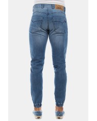 JEANS STRETCH LEGGERO MOD. 707. Vita regolare gamba regolare, elastico sulle caviglie.