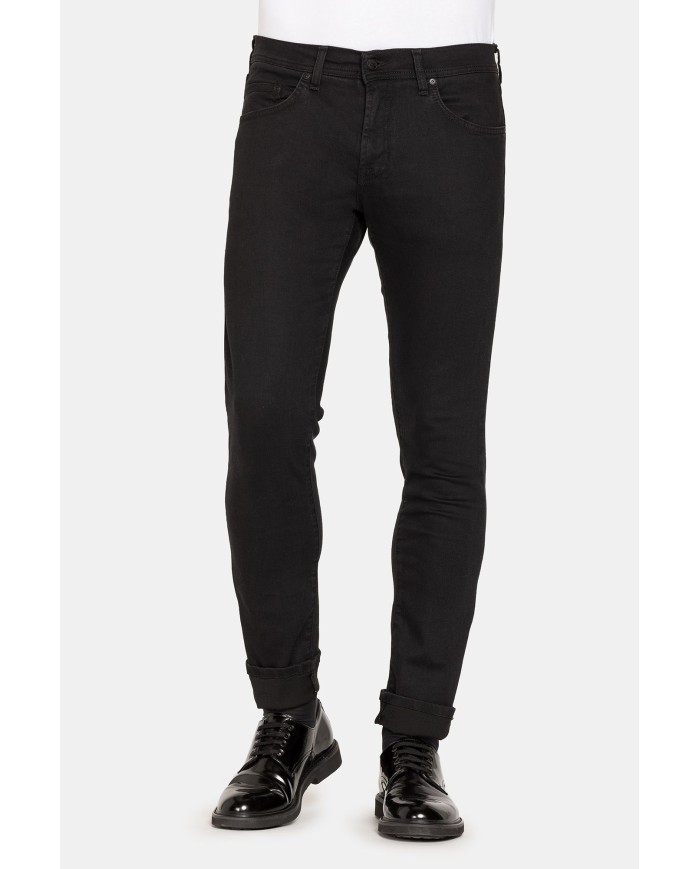 BLACK JEANS MOD. 717 SLIM IN DENIM ELASTICIZZATO 11 oz.