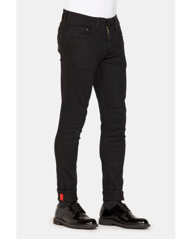 BLACK JEANS MOD. 717 SLIM IN DENIM ELASTICIZZATO 11 oz.