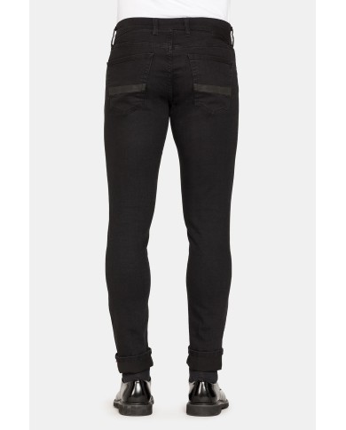 BLACK JEANS MOD. 717 SLIM IN DENIM ELASTICIZZATO 11 oz.