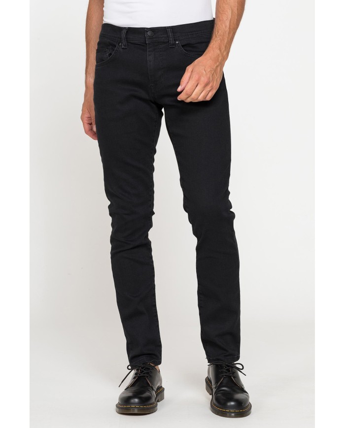 BLACK JEANS MOD. 717 SLIM IN DENIM ELASTICIZZATO 11 oz.