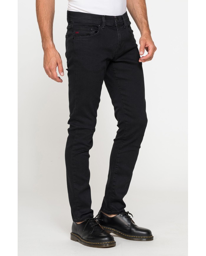 BLACK JEANS MOD. 717 SLIM IN DENIM ELASTICIZZATO 11 oz.