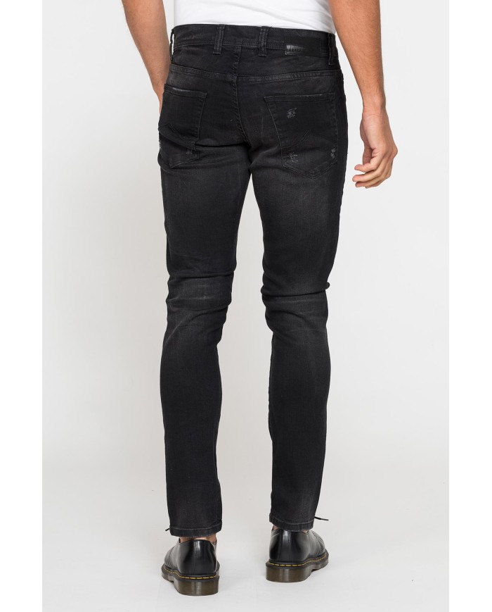 BLACK JEANS MOD. 717 SLIM IN DENIM ELASTICIZZATO 11 oz.