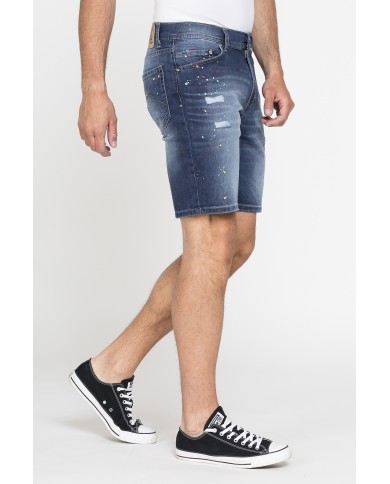 5 TASCHE MOD. 721 IN JEANS ELASTICIZZATO LEGGERO. Vita regolare con zip, gamba regolare.