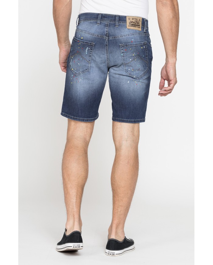 5 TASCHE MOD. 721 IN JEANS ELASTICIZZATO LEGGERO. Vita regolare con zip, gamba regolare.