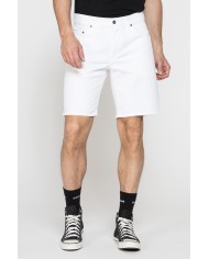 BERMUDA 5 TASCHE IN BULL DENIM COLOR CON TINTURA OLD