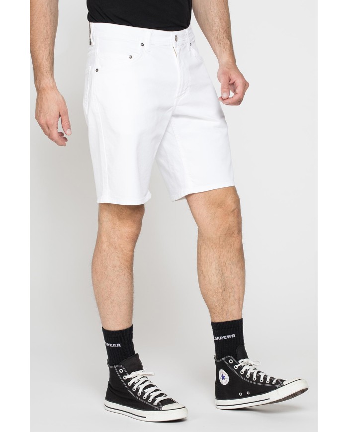 BERMUDA 5 TASCHE IN BULL DENIM COLOR CON TINTURA OLD