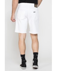 BERMUDA 5 TASCHE IN BULL DENIM COLOR CON TINTURA OLD