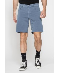 BERMUDA 5 TASCHE IN BULL DENIM COLOR CON TINTURA OLD