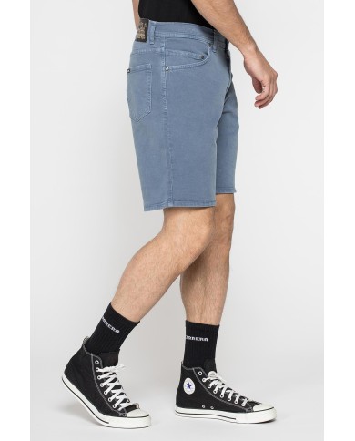 BERMUDA 5 TASCHE IN BULL DENIM COLOR CON TINTURA OLD