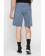 BERMUDA 5 TASCHE IN BULL DENIM COLOR CON TINTURA OLD