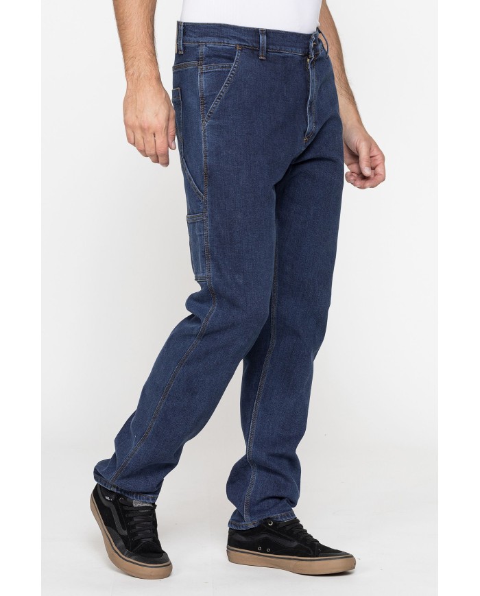 PANTALONE  WORKER MOD. 725 IN DENIM ELASTICIZZATO 12,5 oz.