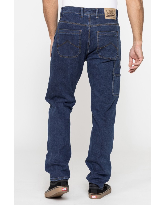 PANTALONE  WORKER MOD. 725 IN DENIM ELASTICIZZATO 12,5 oz.
