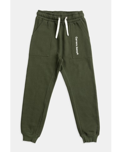 PANTALONE IN FELPA CON ELASTICO IN VITA