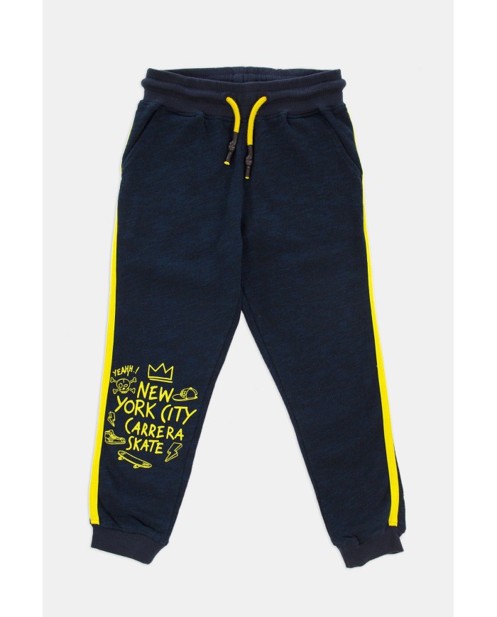 PANTALONE IN FELPA CON ELASTICO IN VITA