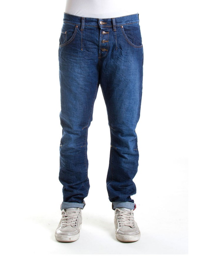 JEANS STRETCH MOD. 746. Cavallo basso gamba regolare