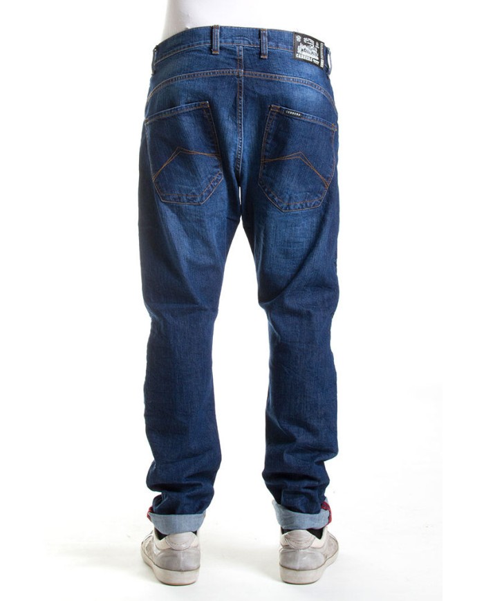 JEANS STRETCH MOD. 746. Cavallo basso gamba regolare
