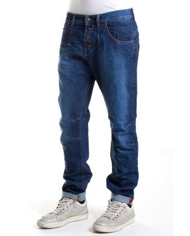 JEANS STRETCH MOD. 746. Cavallo basso gamba regolare