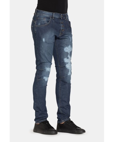 JEANS STRETCH MOD. 746. Cavallo basso gamba regolare