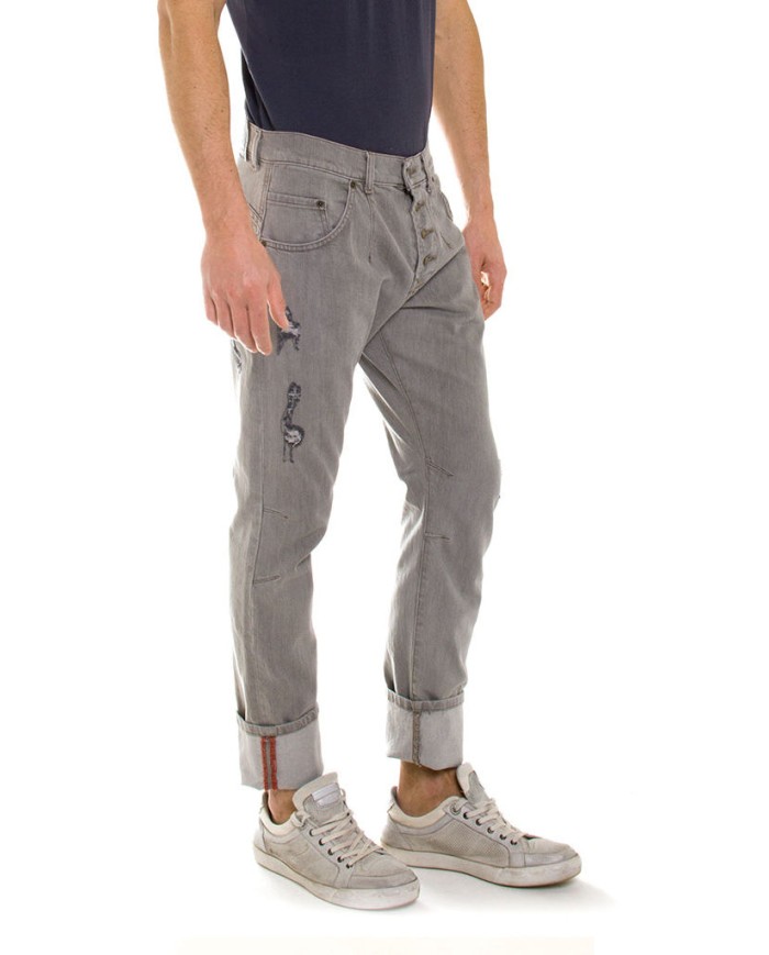 JEANS STRETCH MOD. 746. Cavallo basso gamba regolare