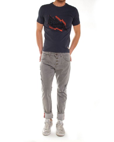 JEANS STRETCH MOD. 746. Cavallo basso gamba regolare